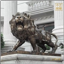 銅獅子雕塑的加工過程